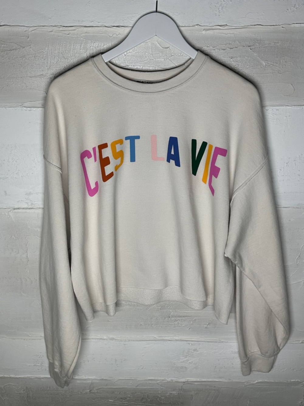 New w tags. C’est la vie sweatshirt. Project Social T. L/XL Large/Extra Large